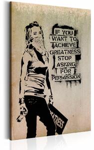 Tablou - Graffiti Slogan by Banksy