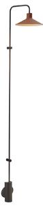 Bover Aplică de perete LED Platet A/06, negru/teracotă, 154 cm, reglabil, Negru, Camera de zi / sufragerie, Aluminiu, Design
