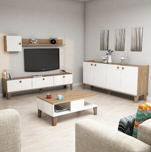 Z0ND0 Mobilier living Sommer 3 (Stejar + Alb). 1088212