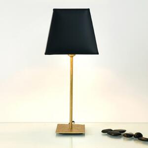 Holländer Lampă de masă Mattia abajur unghiular pe negru, Negru, Camera de zi / sufragerie, Metal, Modern
