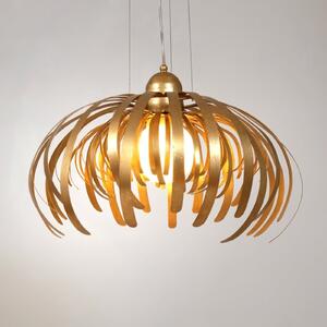 Holländer Alessia - lampă susp aurie grandioasă, reglabil, Auriu / Alamă, Camera de zi / sufragerie, Metal, Design