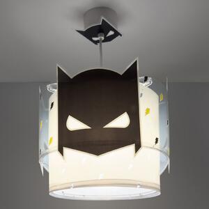 Dalber Lampă suspendată DARK HERO, alb/negru, Ø 26 cm, E27, reglabil, Negru, Camera copiilor, Plastic