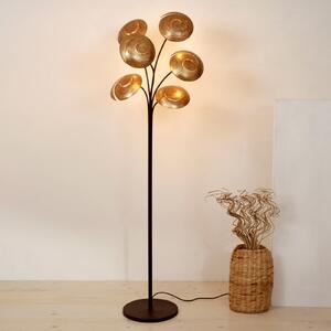 Holländer Lampă de podea Nuvola 6, Auriu / Alamă, Camera de zi / sufragerie, Metal, Design