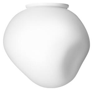 Foscarini plafonieră Hoba Piccola, Ø 12 cm, alb, sticlă, reglabil, Alb, Camera de zi / sufragerie, Sticlă, Design