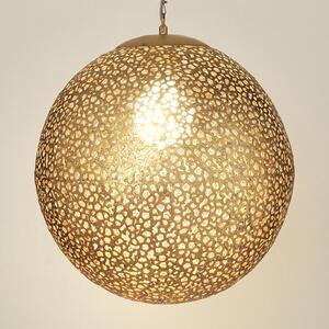 Holländer Lampă suspendată Utopistico, reglabil, Auriu / Alamă, Camera de zi / sufragerie, Metal, Design, glob