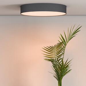 Calex Smart plafonieră LED Fabric, Ø 30 cm, RGBW, dimabil, reglabil, Negru, Camera de zi / sufragerie, Țesătură / Textil, Modern
