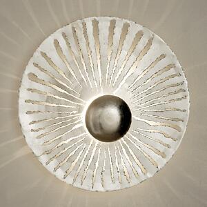 Holländer Aplică perete LED Pietro, formă rotundă, argintiu, Gri, Camera de zi / sufragerie, Metal, Design