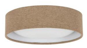Beacon Lighting Plafonieră Uno, bej, textil, Ø 25 cm, GX53, reglabil, Bej, Camera de zi / sufragerie, Țesătură / Textil