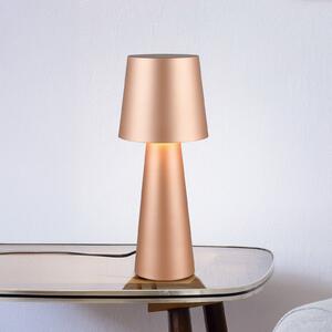 Trio Lighting Lampă de masă Nubian, maro, înălțime 40 cm, metal, E27, Maro / Rugină, Camera de zi / sufragerie, Metal, Modern