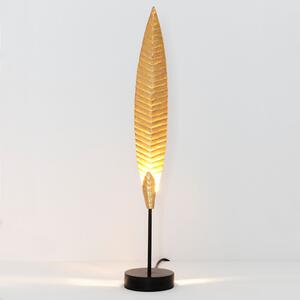 Holländer Lampă de masă Penna auriu înălțime 51 cm, Auriu / Alamă, Camera de zi / sufragerie, Metal, Modern