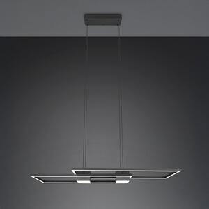 Trio Lighting Lampă suspendată LED Albany, negru, 100 x 28 cm, aluminiu CCT dimabil, reglabil, Negru, Camera de zi / sufragerie, Aluminiu, Modern