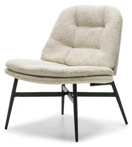 Scaun dining, bej, din stofa boucle, Ravena