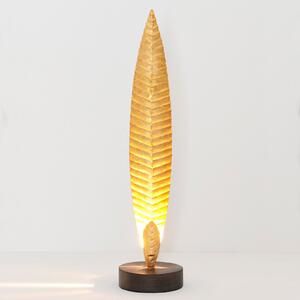 Holländer Lampă de masă Penna auriu înălțime 38 cm, Auriu / Alamă, Camera de zi / sufragerie, Metal, Modern