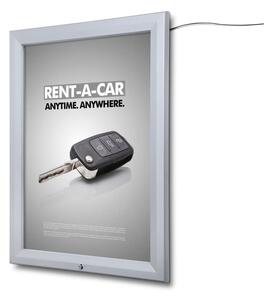 Vitrina cu informații LED pentru exterior A1 - tip T, aluminiu