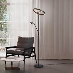 Trio Lighting Lampadar LED Willis, negru, înălțime 180 cm metal CCT dimabil, reglabil, Negru, Camera de zi / sufragerie, Metal, Modern, Lumină de lectură