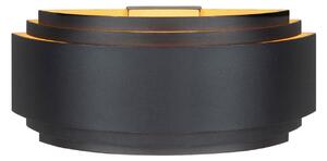 HighLight Sofia aplică de perete, negru, lățime 30 cm, aluminiu, E14, reglabil, Negru, Camera de zi / sufragerie, Aluminiu