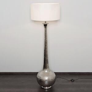 Holländer Lampă de podea Maestro, alb/argintiu, Metalic, Camera de zi / sufragerie, Metal, Modern