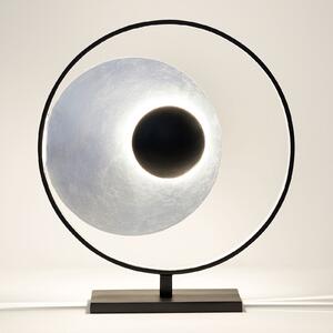 Holländer Lampă de masă Satellite pe argintiu-negru H=58cm, Metalic, Camera de zi / sufragerie, Metal, Modern