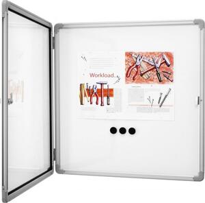 Vitrina informatii interioare Magnetoplan 6 x A4 - magnetic, aluminiu