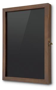 Vitrina magnetica din lemn A3, neagra