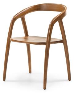 Scaun dining, maro, din lemn de tec, Sande