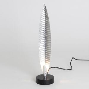 Holländer Lampă de masă Penna silver înălțime 38 cm, Metalic, Camera de zi / sufragerie, Metal, Design