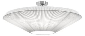 Bover Siam 80 plafonieră, nichel/alb, plastic, reglabil, Alb, Camera de zi / sufragerie, Plastic, Design