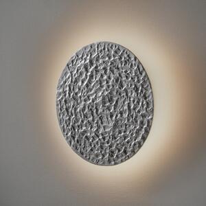 Holländer Aplică cu LED Meteor, Ø 27 cm, argintiu, Metalic, Camera de zi / sufragerie, Metal, Design