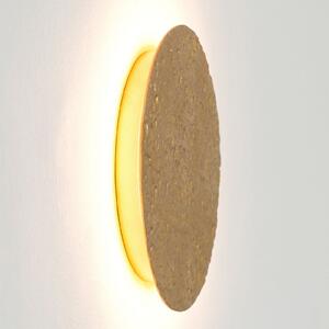 Holländer Aplică de perete LED Meteor, Ø 19 cm, auriu, Auriu / Alamă, Camera de zi / sufragerie, Metal, Design