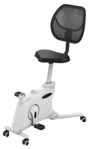 Bicicletă de masă ergonomică OfficeTech Bike, alb