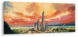 Tablou - Orașul pictat (120x50 cm)
