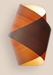 LZF LAMPS Orbit aplică de perete fag natural, înălțime 36 cm, reglabil, Lemn, Camera de zi / sufragerie, Lemn, Design