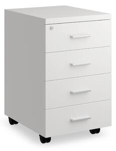 Container SimpleOffice 40 x 48 cm - 4 sertare, alb