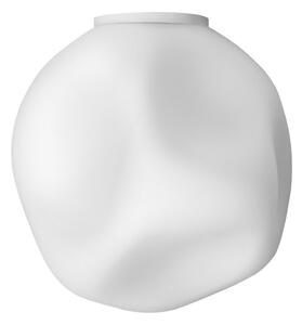 Foscarini plafonieră Hoba Media, Ø 25 cm, alb, sticlă, reglabil, Alb, Camera de zi / sufragerie, Sticlă, Design