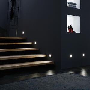 Hera Lumină LED pentru montare pe perete Wall F, gri, 1,8 W, 7,5 x cm, Metalic, Hol, Metal, Modern