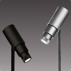 Hera Spot cu LED zoom, aluminiu anodizat, 3.000 K, 1 W 350 mA, Metalic, Camera de zi / sufragerie, Metal, Modern