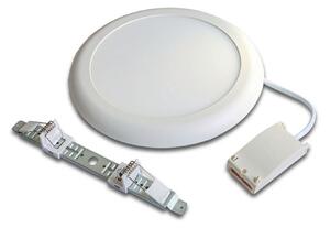 Hera Lampă LED FR 65/205 aplicată/încastr., alb, 3000K, reglabil, Alb, Camera de zi / sufragerie, Plastic, Modern, Plafon rotund direct