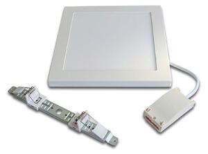 Hera Lampă LED FQ 65/205 montaj aplicat/încastrat 4000K, reglabil, Alb, Camera de zi / sufragerie, Plastic, Modern, Plafon unghiular direct