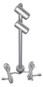 Hera Proiector LED Duo spot 2 x 3 W, alu, 4.000 K, reglabil, Metalic, Camera de zi / sufragerie, Metal, Modern