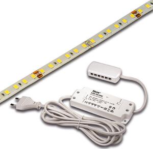 Hera Bandă LED Basic-Tape S, IP54, 2,700K, lungime 100cm, reglabil, Alb, Camera de zi / sufragerie, Plastic, Modern