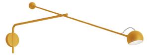 Lampă de perete Artemide, Ixa, reglabil, Galben, Camera de zi, Metal, Design