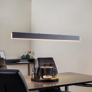 Helestra Nex lampă pendul LED negru mat, reglabil, Negru, Camera de zi / sufragerie, Metal, Modern