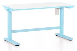 Masa reglabila in inaltime OfficeTech Kids, 100 x 50 cm, alb/albastru