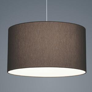 Helestra Certo lampă pendul cilindru 1bec antracit, reglabil, Negru, Camera de zi / sufragerie, Țesătură / Textil, Modern