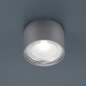Helestra Kari plafonieră LED, rotundă, nichel, reglabil, Gri, Camera de zi / sufragerie, Metal, Modern
