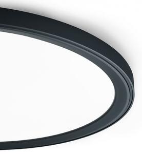 Helestra Plafonieră Dawa LED cu CCT, Ø 54 cm, reglabil, Negru, Camera de zi / sufragerie, Metal, Modern