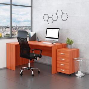 Set mobila birou SimpleOffice 2, 140 cm, stanga, cires