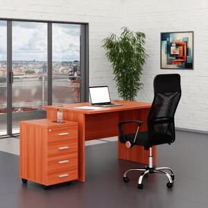 Set mobila birou SimpleOffice 1, 120 cm, cires