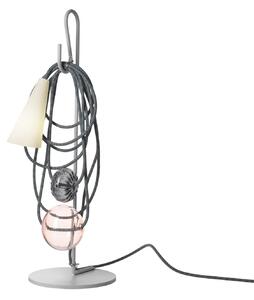 Lampă de masă Foscarini, Filo, Gri, Camera de zi, Metal, Design