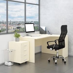 Set mobilier birou SimpleOffice 2, 140 cm, dreapta, mesteacan